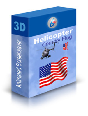 Product picture Helicopter American Flag Screensaver