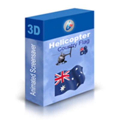 Product picture Helicopter Australian Flag Sreensaver